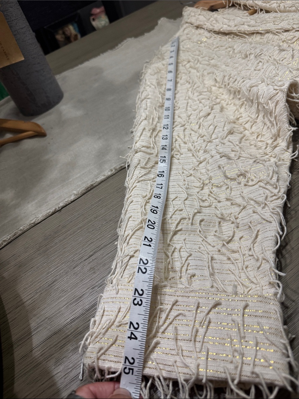 Textured Open-Front Cream Jacket - Picture 5 of 6